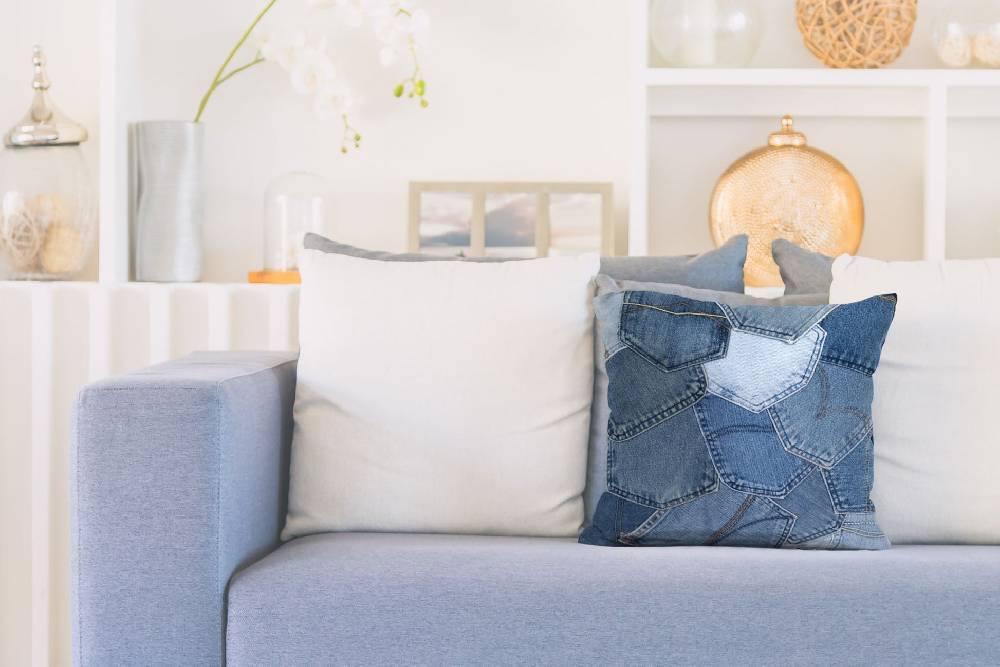 Kayoom Denim Pillow 220 Jeansblau 45cm x 45cm 2025