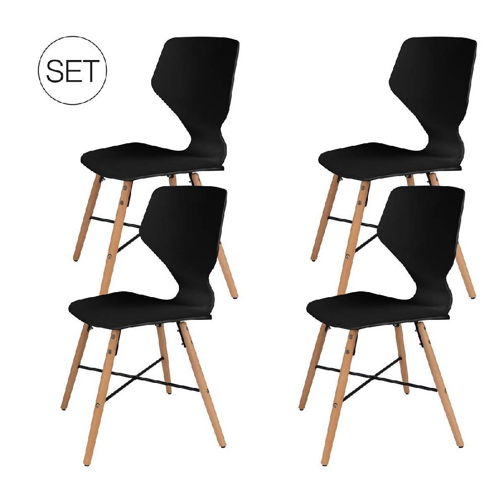 Kayoom Stuhl Charlie 110 4er-Set Räumungsverkauf