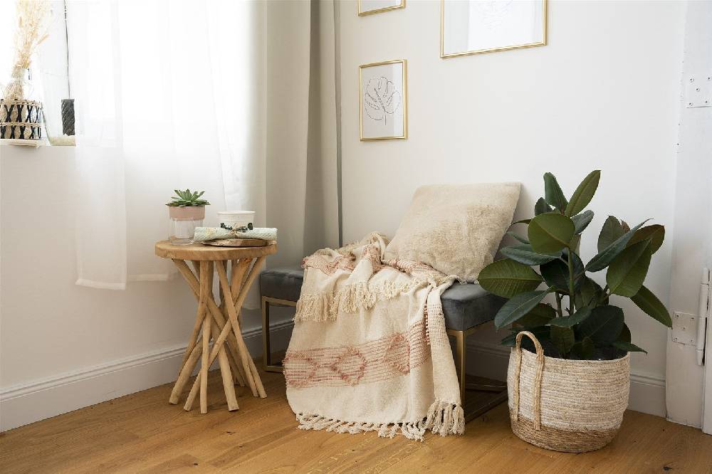Kayoom Decke Bohist 225 Rosa / Creme Hotsell