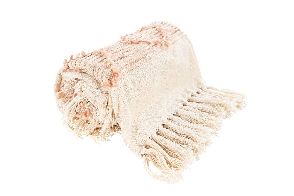 Kayoom Decke Bohist 225 Rosa / Creme Hotsell