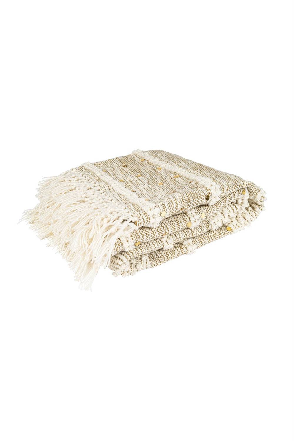 Kayoom Decke Bohist 425 Creme / Khaki Schlussverkauf