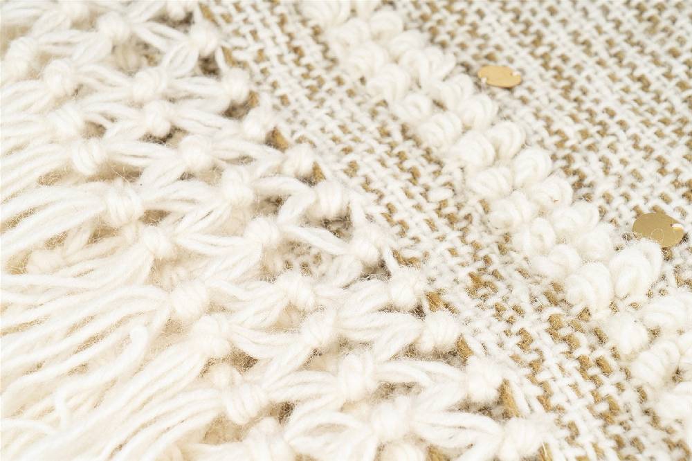Kayoom Decke Bohist 425 Creme / Khaki Schlussverkauf
