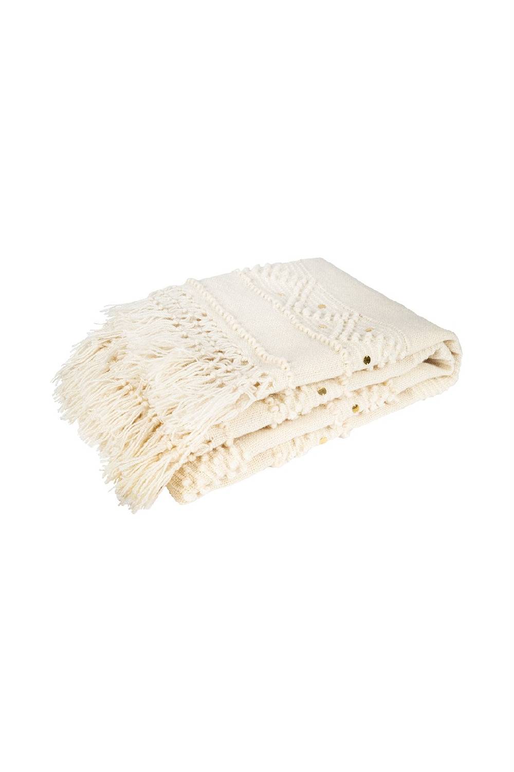 Kayoom Decke Bohist 525 Creme Günstiger Verkauf