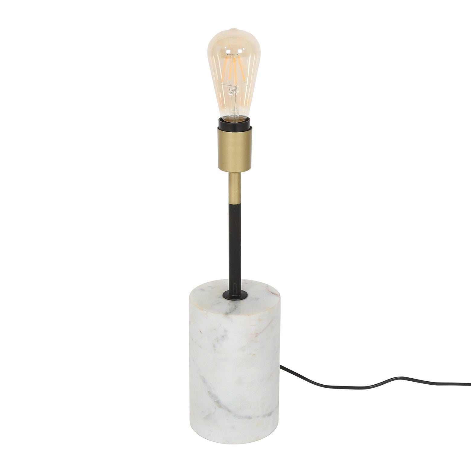 Kayoom Bodenleuchte - Stehlampe Caramia 287 Weiß / Messing / Schwarz VIP-Rabatte