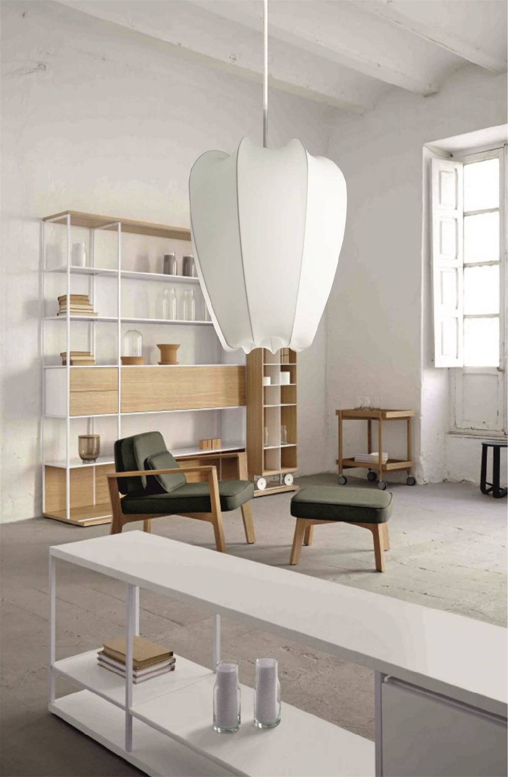 Kayoom Design-Hängelampe - Hängelampe Claire 110 Small Weiß Bis zu 50% Rabatt