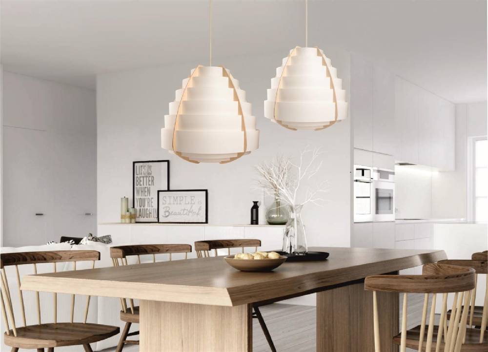 Kayoom Design-Hängelampe - Hängelampe Soleil 110 Weiß Bis zu 60% Rabatt