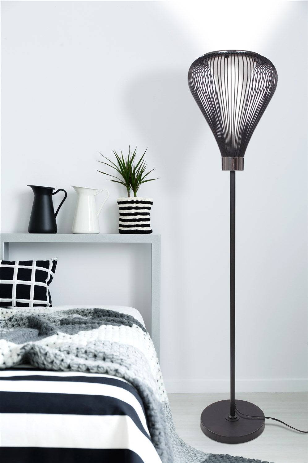 Kayoom Stehlampe Exota 820 Schwarz Super Rabatt
