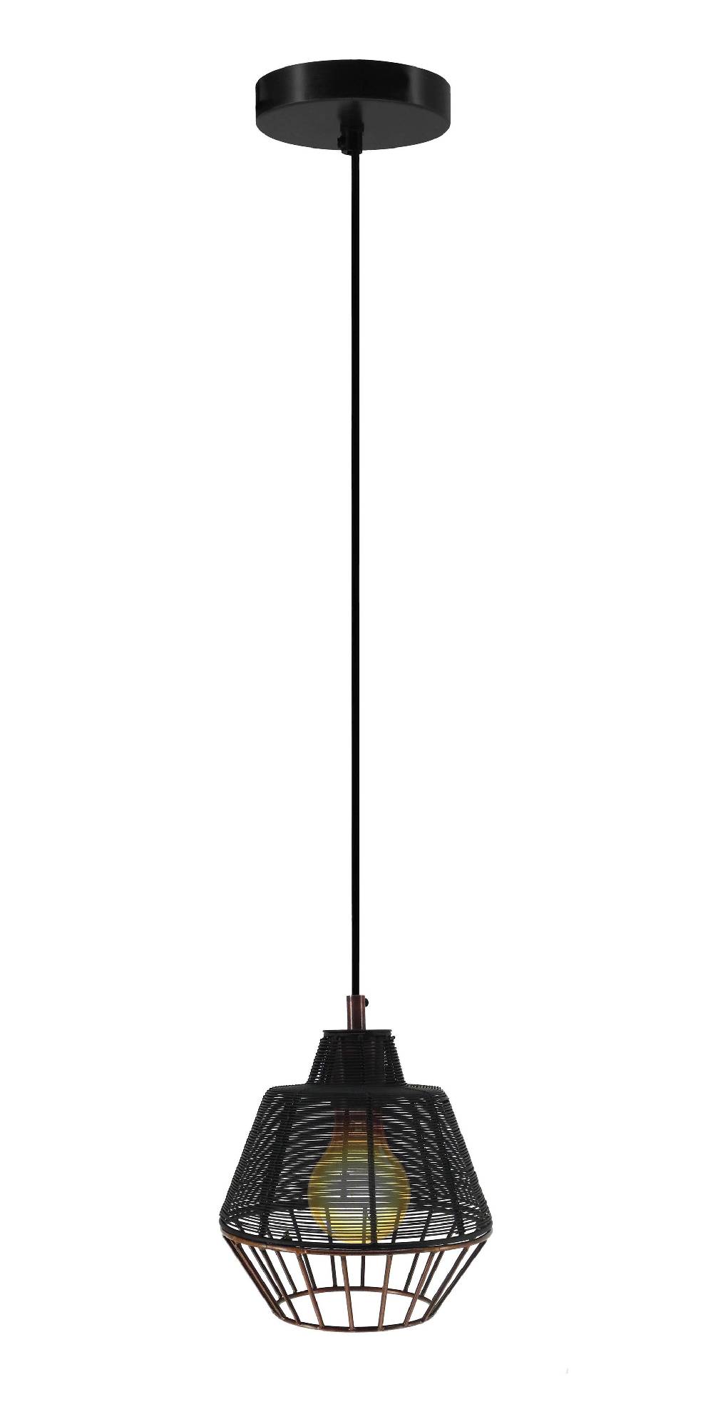 Kayoom Hängelampe Libertas Small Schwarz / Kupfer Nur für heute