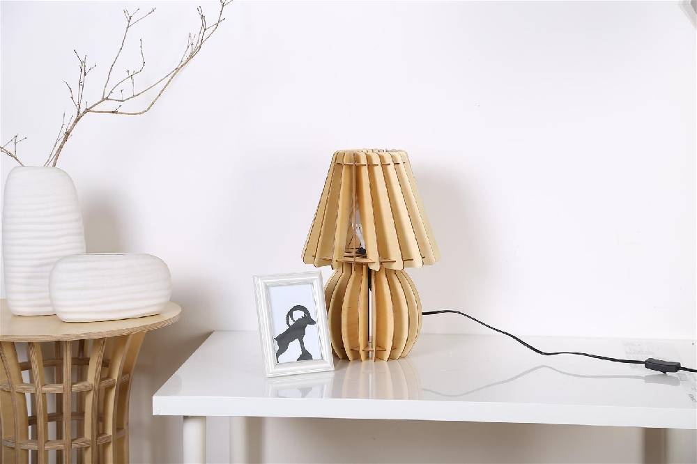 Kayoom Tischlampe Gino Holz Clearance-Verkauf