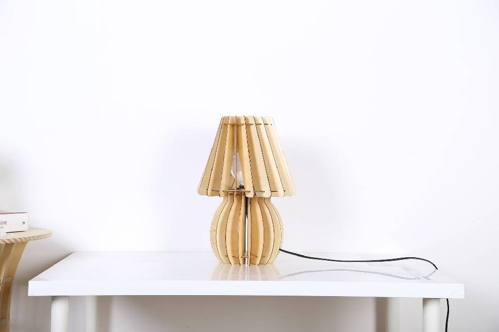 Kayoom Tischlampe Gino Holz Clearance-Verkauf