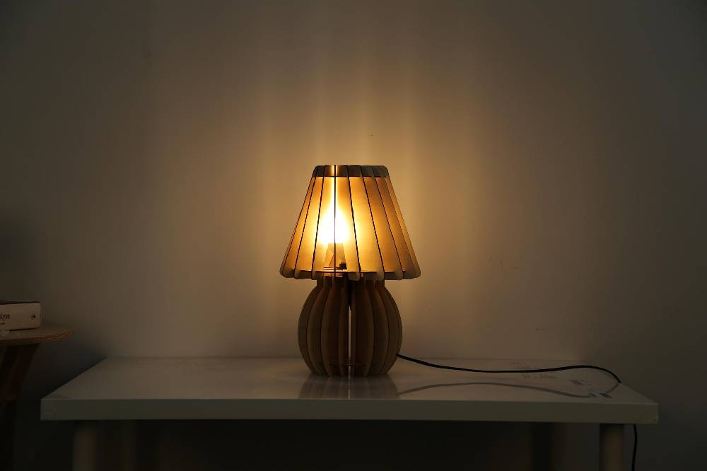 Kayoom Tischlampe Gino Holz Clearance-Verkauf
