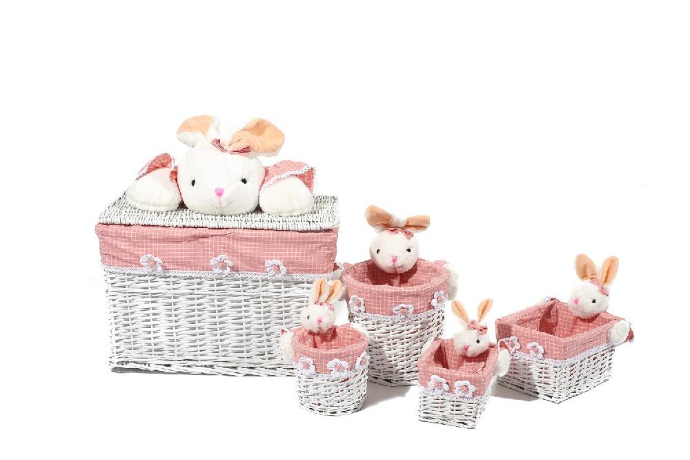 Kayoom Korb-Set Bunny 201 Pink / Weiß Hotsell