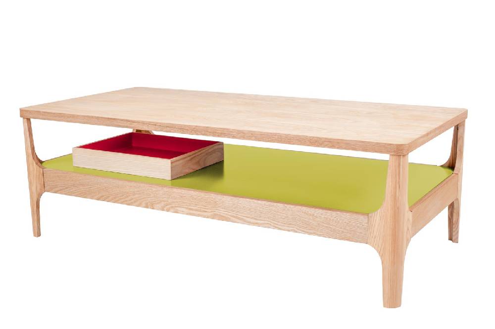 Kayoom Kaffeetisch Addison II Esche / Grün Online Shopping