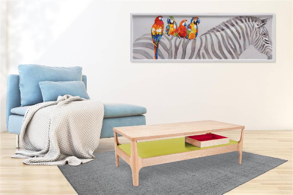 Kayoom Kaffeetisch Addison II Esche / Grün Online Shopping
