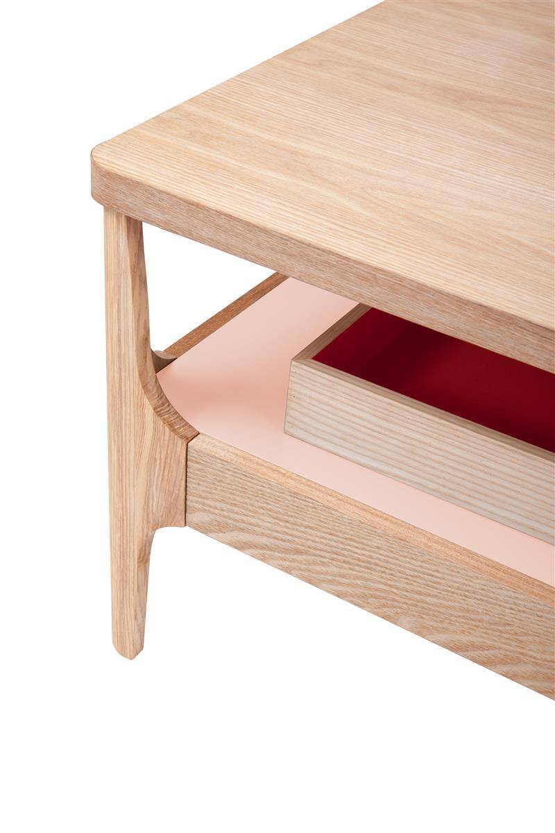 Kayoom Kaffeetisch Addison III Esche / Rosa Exklusivangebot