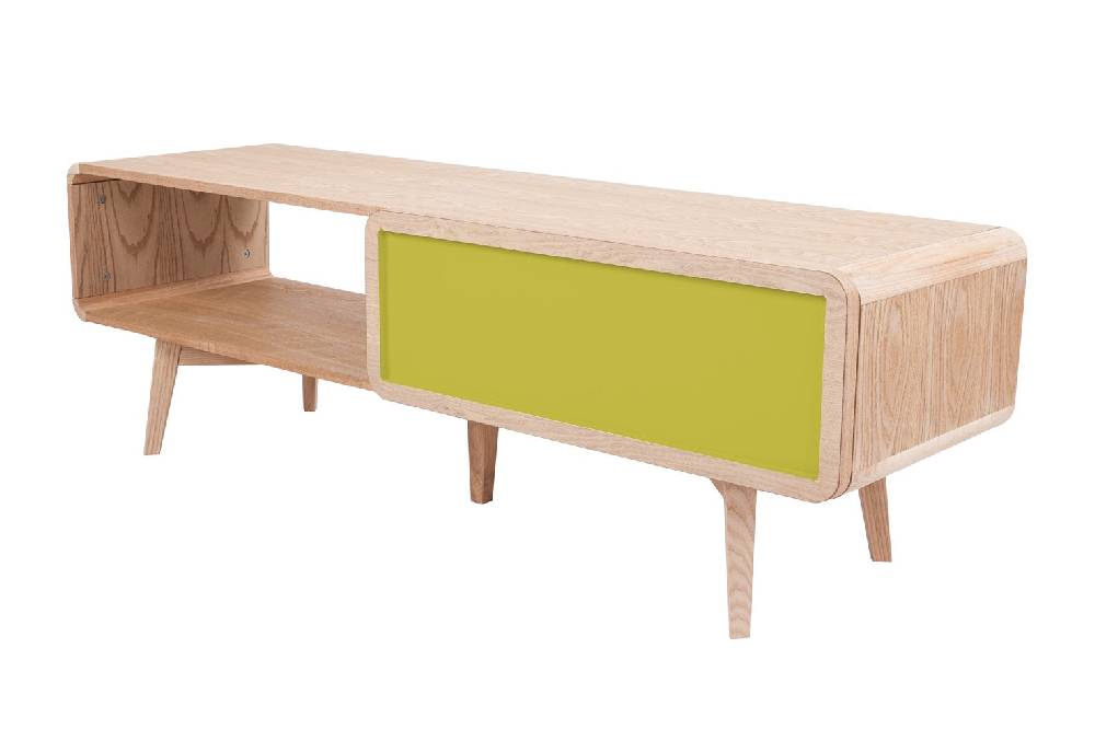 Kayoom Fernsehtisch/Sideboard - TV-Tisch Addison II Esche / Grün Weihnachtsangebot