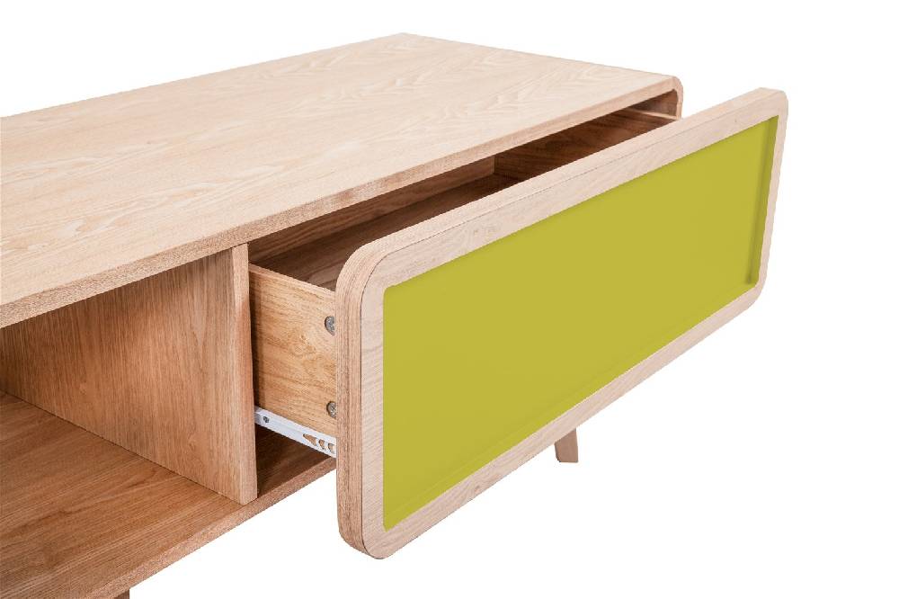 Kayoom Fernsehtisch/Sideboard - TV-Tisch Addison II Esche / Grün Weihnachtsangebot