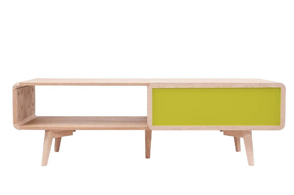 Kayoom Fernsehtisch/Sideboard - TV-Tisch Addison II Esche / Grün Weihnachtsangebot