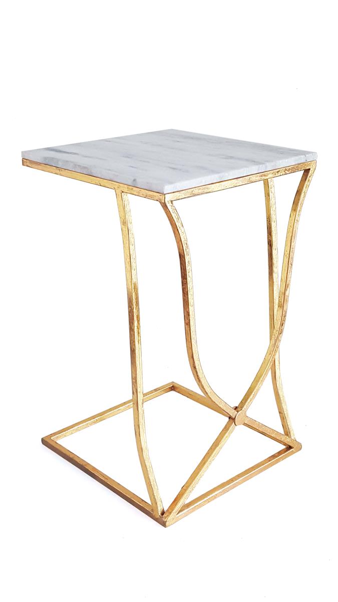 Kayoom Beistelltisch 2er-Set Arctica 410 Gold / Marmor JETZT KAUFEN