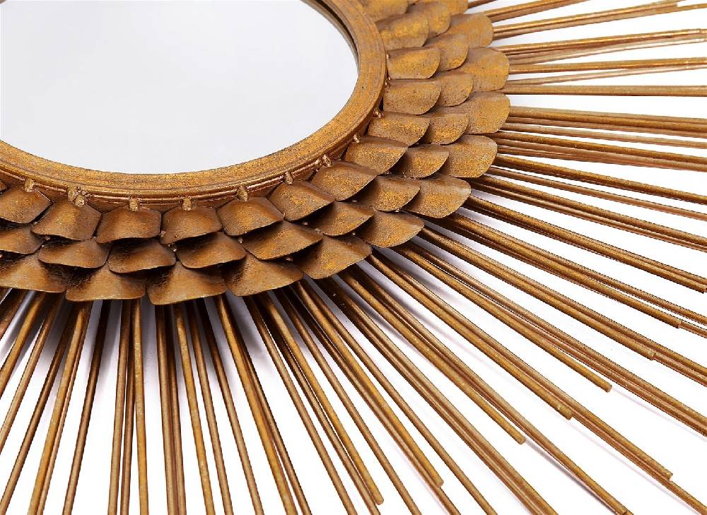 Kayoom Metall Wandspiegel Augustus 115-N Gold Speichern exportieren