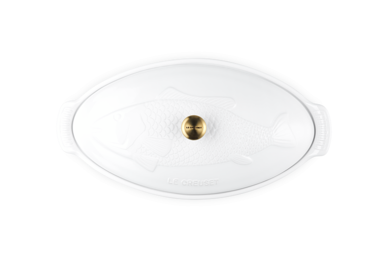 ﻿Le Creuset Fischbackform Tradition mit Deckel aus Steinzeug Nur für heute