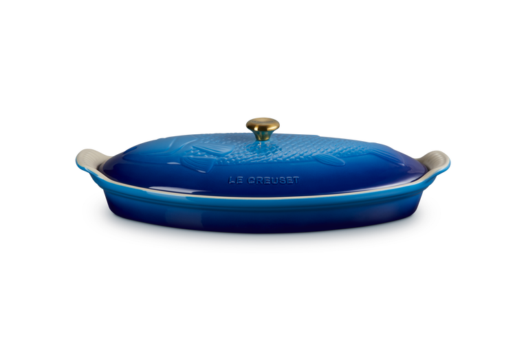 Le Creuset Fischbackform Tradition mit Deckel aus Steinzeug Discount Store für neue Produkte