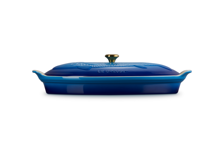 Le Creuset Fischbackform Tradition mit Deckel aus Steinzeug Discount Store für neue Produkte
