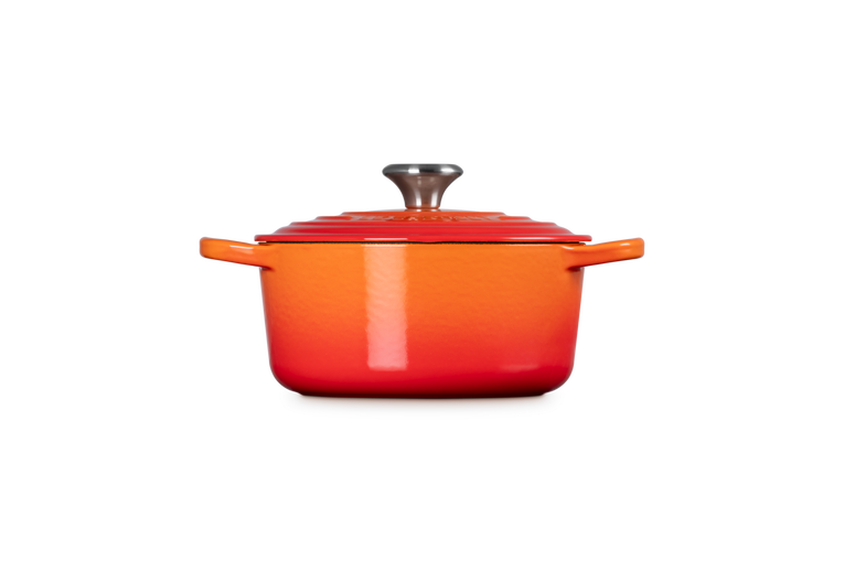 Le Creuset Runder Bräter aus Gusseisen Im Verkauf