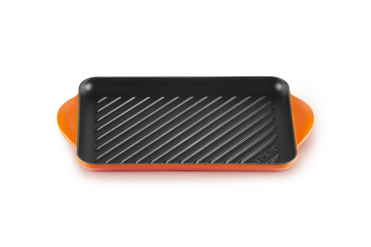 Le Creuset Rechteckige Grillplatte aus Gusseisen Outlet