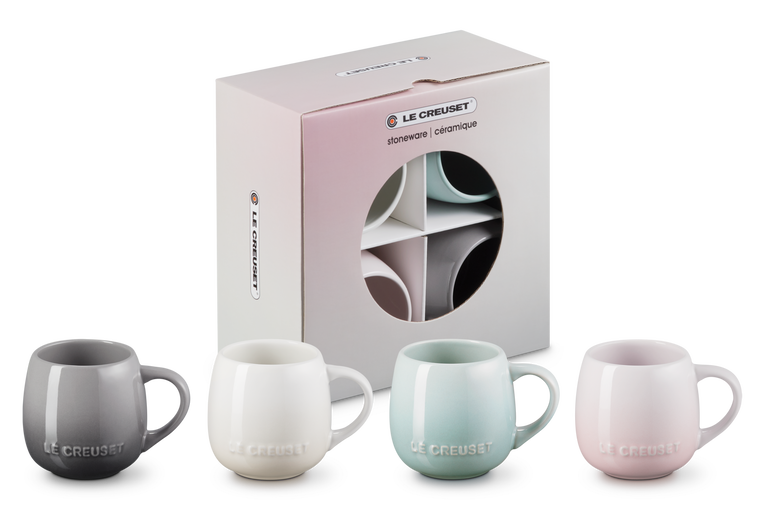 Le Creuset 4er-Set Becher Coupe aus Steinzeug Lagerräumung