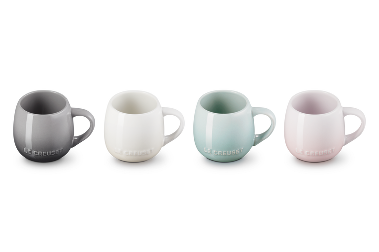 Le Creuset 4er-Set Becher Coupe aus Steinzeug Lagerräumung