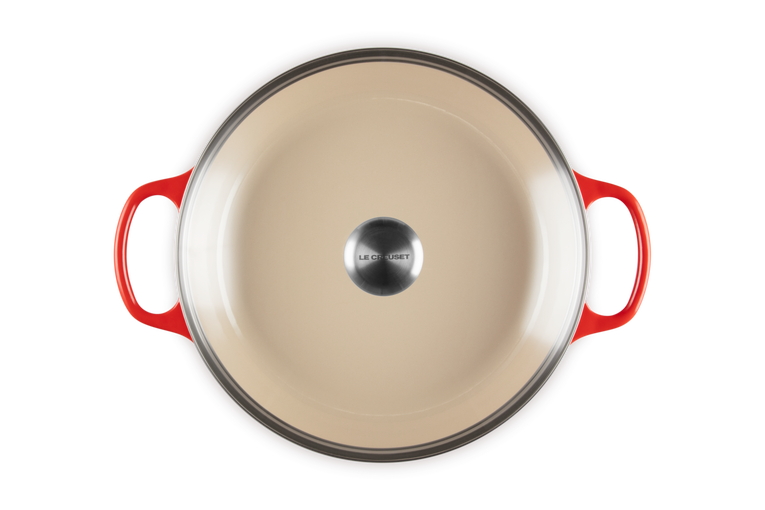 Le Creuset Runder Gourmet-Profitopf aus Gusseisen mit Glasdeckel Saisonale Angebote