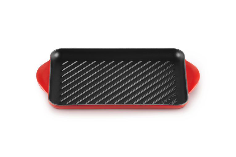 Le Creuset Rechteckige Grillplatte aus Gusseisen Sonderangebote