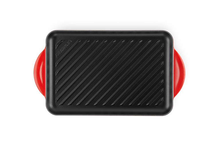Le Creuset Rechteckige Grillplatte aus Gusseisen Sonderangebote