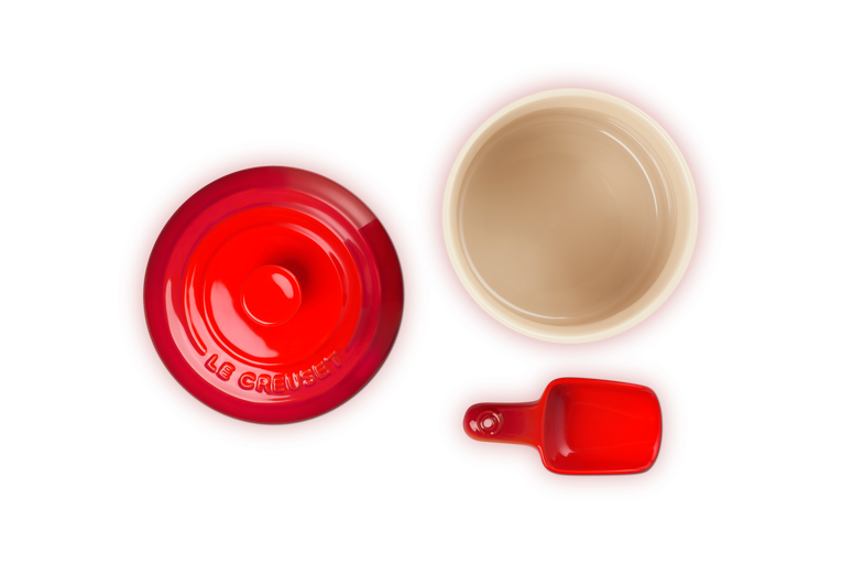 Le Creuset Futter Vorratsdose mit Schäufelchen aus Steinzeug Bis zu 50% Rabatt