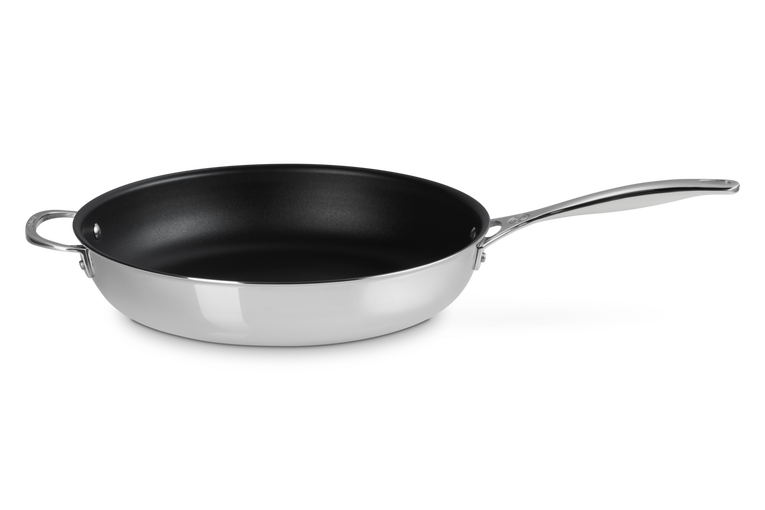 Le Creuset Antihaftbeschichtete Bratpfanne mit Gegengriff aus 3-ply PLUS Edelstahl