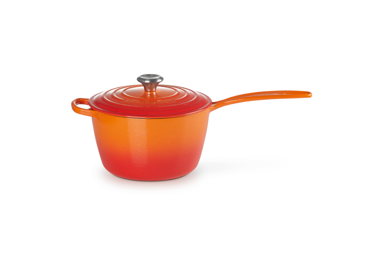 Le Creuset Stielkasserolle aus Gusseisen Fabrik Onlineshop