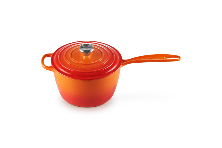 Le Creuset Stielkasserolle aus Gusseisen Fabrik Onlineshop
