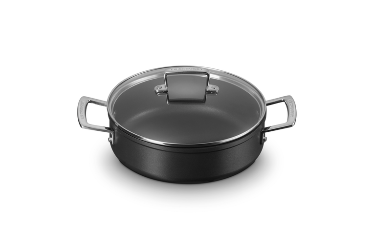 Le Creuset Aluminium-Antihaft Schmorpfanne mit Glasdeckel Fabrikpreis