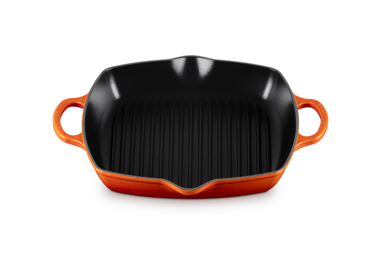Le Creuset Hohe quadratische Grillpfanne aus Gusseisen Weihnachtsangebot