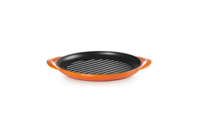 Le Creuset Runde Grillplatte aus Gusseisen