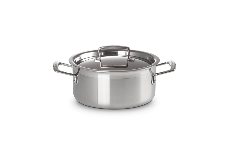 Le Creuset Bratentopf aus 3-ply Edelstahl