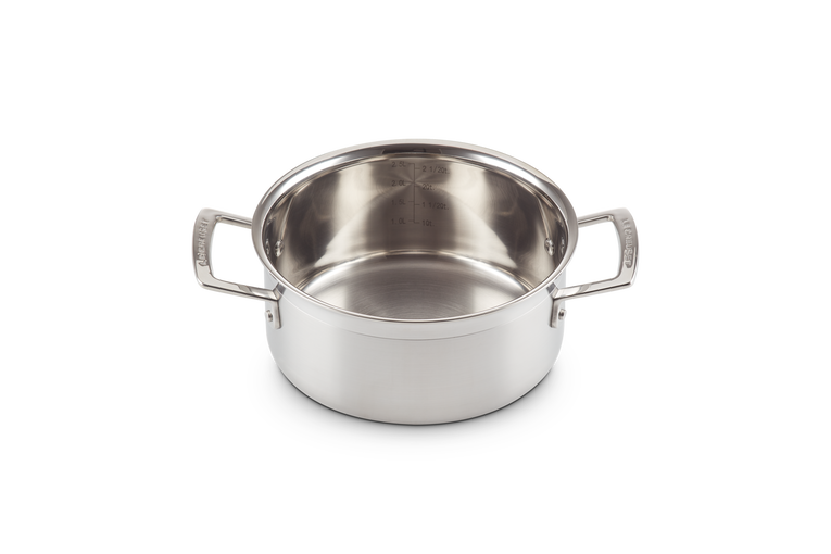 Le Creuset Bratentopf aus 3-ply Edelstahl Top Angebot