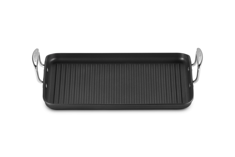 Le Creuset Aluminium-Antihaft Grillplatte mit Rillen Online Outlet