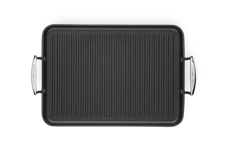 Le Creuset Aluminium-Antihaft Grillplatte mit Rillen Online Outlet