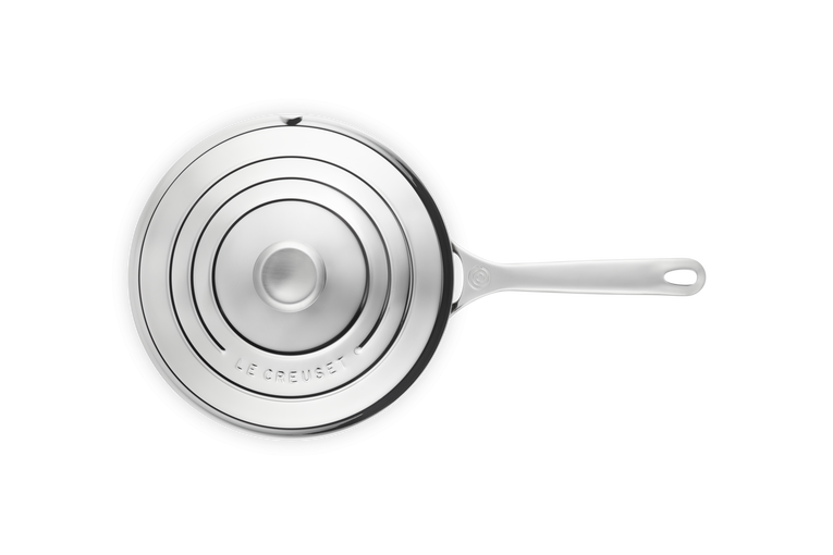 Le Creuset Unbeschichtete Sautépfanne aus 3-ply PLUS Edelstahl mit Griff 50% Rabatt für begrenzte Zeit