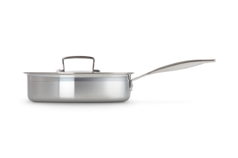 Le Creuset Unbeschichtete Sautépfanne II aus 3-ply Edelstahl Outlet