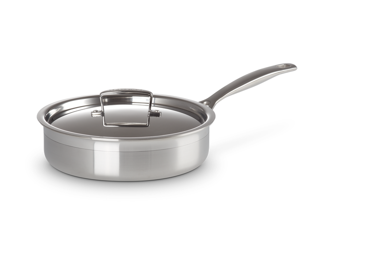 Le Creuset Unbeschichtete Sautépfanne II aus 3-ply Edelstahl Outlet