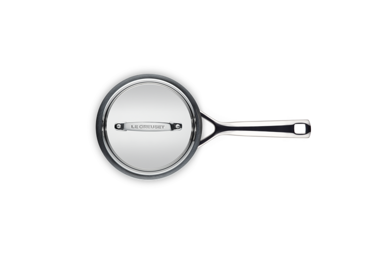 Le Creuset Stielkasserolle mit Deckel aus 3-ply Edelstahl Schlussverkauf