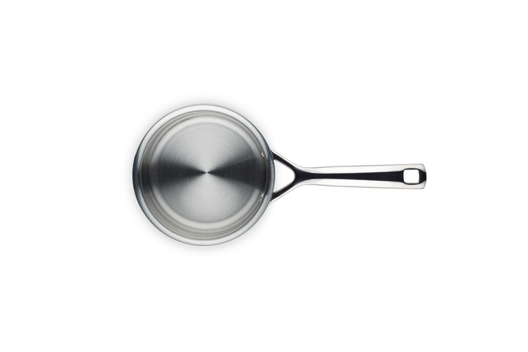 Le Creuset Stielkasserolle mit Deckel aus 3-ply Edelstahl Schlussverkauf